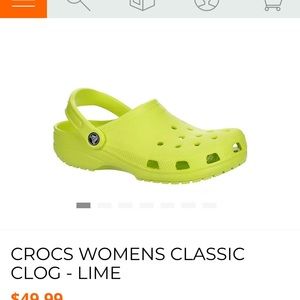 Lime crocs